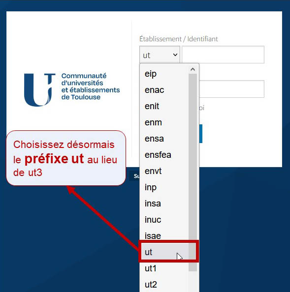 Choix UT CAS comue